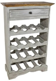 244507 vidaXL Suport sticle de vin, lemn masiv reciclat, 55 x 23 x 85 cm