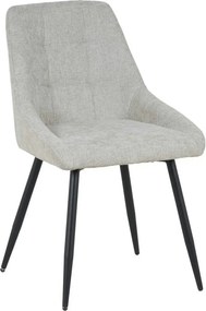Scaun KENT, grej/negru, stofa clasica/metal, 50x60x84 cm