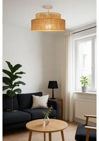 Lustră aplicată BOHO 1xE27/60W/230V ratan