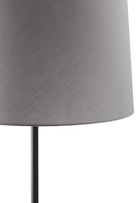Lampa de podea abajur textil 64cm WINDSOR negru, gri