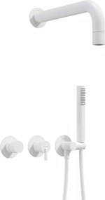 SILIA Sistem de de duș complet incastrat NQS_A0XK Finisaj: alb