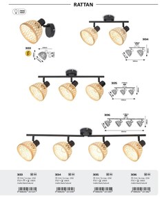 Lustra suspendata stil industrial vintage Rattan