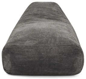 Fotoliu bean bag crem cu tapițerie din catifea reiată Snug 130 – SLOWDOWN