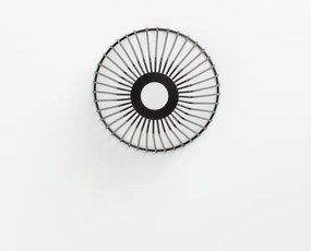 Brilagi - Lustră LED aplicată CERIA WIRE, 1xE27/40W/230V, Ø 80 cm, negru/stejar