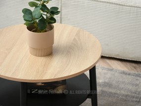 Măsuță de cafea Randolf S (sonoma + negru). 1111526