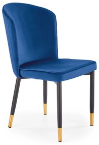 Scaun K446 Velvet Bleumarin – l51 x A55 x h86 cm