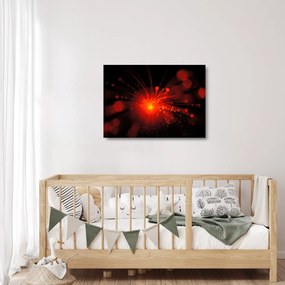 Tablou pe sticlă cu abstacție sclipire (70x50 cm)