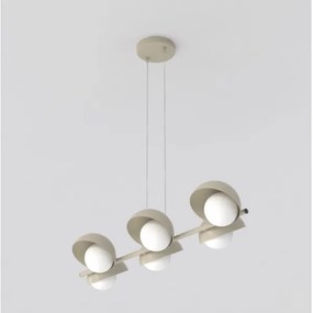 Lustră pe cablu BOOM 6xG9/8W/230V bej