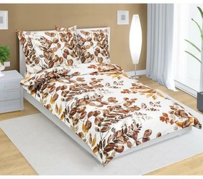 Lenjerie de pat Bellatex bumbac Peeling maro, 140 x 220 cm, 70 x 90 cm, 140 x 220 cm, 70 x 90 cm