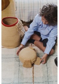 Coș de jucării pentru copii bej din material textil 40x30x55 cm Luna – Lorena Canals