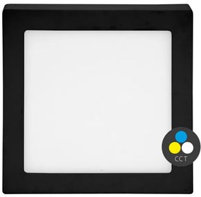 Ecolite LED-CSQ-CCT/25W/CR - Plafonieră LED RAFA 25W/230V negru