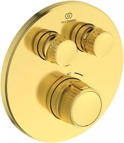 Baterie dus incastrata Ideal Standard Ceratherm Navigo fara corp ingropat auriu periat