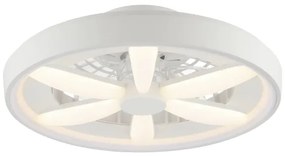 Ventilator LED RGBW de tavan cu lumină Brilliant GAIANO LED/48W/230V alb + telecomandă