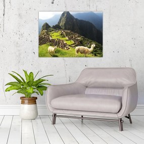 Tablou pe sticlă - Machu Picchu (70x50 cm)