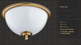 Plafoniera design clasic realizata manual Lido, 34cm