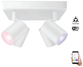 WiZ LED RGBW spot reglabil IMAGEO 4xGU10/4,9W/230V alb Wi-Fi