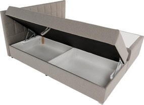 Pat tip BOXSPRING 180x200, taupe gri-maro, FERATA TV KOMFORT