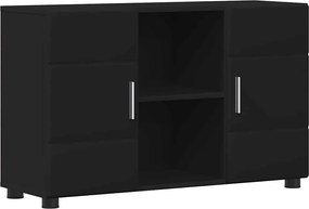 vidaXL Bufet cu raft FLORIN Negru 88,5 x 30,5 x 55,5 cm Lemn compozit