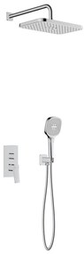 KFA Armatura 4529-501-00 - Set de duș MALAGA cu baterie incastrată, crom lucios