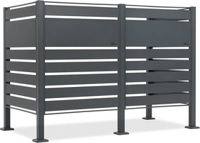 Carcasă pentru 2 coșuri de gunoi de 120l sau 240l Halen CoverTech antracit