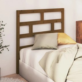 vidaXL Tăblie de pat, maro miere, 81x4x100 cm, lemn masiv de pin