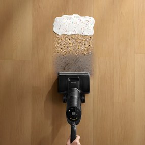 Aspirator vertical si mop Dreame H12 Pro FlexReach HHR44A, 400 W, 18 000 Pa, 50 min, 4 moduri, Curatare umeda pana la 90°C, Autocuratare si autosuscare, Ecran LED, Negru
