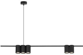Lustră pe cablu GENESIS 7xGU10/8W/230V negru