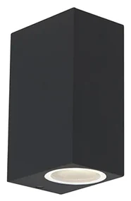 Set de 2 aplice moderne negre cu 2 lumini IP44 - Baleno