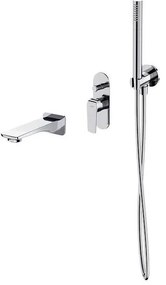 Set de cadă cu baterie ascunsă Cersanit S952-036 CITY crom lucios