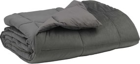 vidaXL Duvet complet pe tot parcursul anului Gri deschis 220 x 260 cm