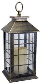 Felinar decorativ, plastic, LED, 14x14x30 cm