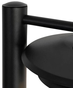 Stâlp de iluminat exterior de design negru 100 cm IP44 - Morty