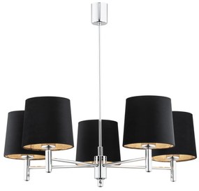 Candelabru modern design elegant BOLZANO 5L negru