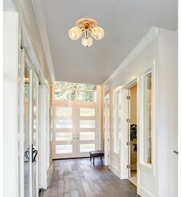 Spot DUBAI 3xE14/40W/230V d. 36 cm roz-auriu