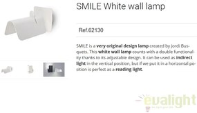 Aplica design modern original SMILE alba 62130