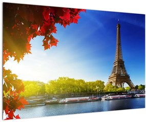 Tablou - toamna la Paris (90x60 cm)