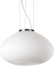 Lustra moderna din sticla PLISSE' SP1 D35 CROMO