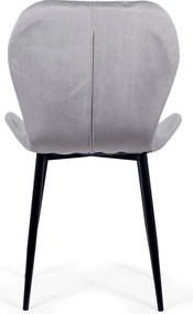 RESIGILAT - Scaune living din catifea BUC 248U gri