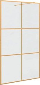 vidaXL Zid de duș walk-in Auriu 115 x 195 cm sticlă securizată