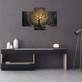 Tablou – Arbore cu aură aurie (90x60 cm)