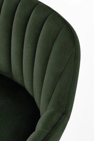Scaun bar catifea H-93 verde – H 98 cm