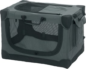 PawHut Cutie pliabilă pentru câini, cutie de transport cu pernă, husă detașabilă lavabilă din țesătură Oxford pentru câini până la 22kg Verde armată | Aosom Romania