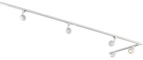 Sistem de șine modern monofazat cu 5 spoturi albe - Gissi