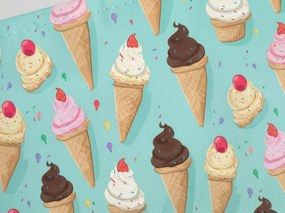 Sezlong de plaja pliabil SAND ICE CREAM, colorat