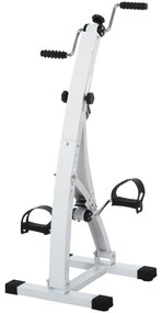 bicicleta fitness, cu pedale, reglabila, cu 6 niveluri, HOMCOM Pedale Picioare si Brate Manual | Aosom Romania