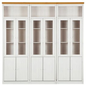 Vitrină albă din lemn de pin 518x223 cm Anita – Støraa