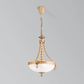 Lustră pe lanț Orion HL 6-1611/3 ROCCA 3xE27/60W/230V d. 32 cm bronz/alb