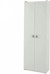 Dulap NATALI TYP 2, alb, PAL melaminat, cu 2 usi, 64x32x190 cm
