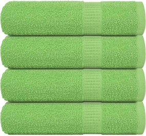 vidaXL Prosoape de mâini, FROGN, 4 buc., verde măr, 50x100 cm, 360 g/m²