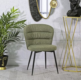 Mauro Ferretti Scaun Losanna Verde Set 2 Bucati cm 58X60.5X85 | Aosom Romania